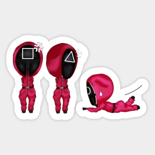 Squid game guard Sticker